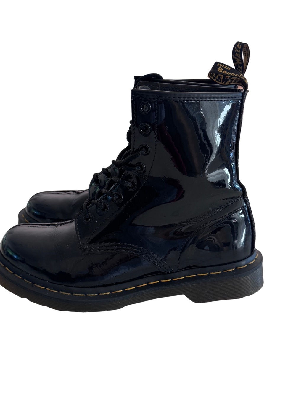 Dr. Martens 1460 Black Patent Leather Combat Boots Women’s 9 Y2K Goth